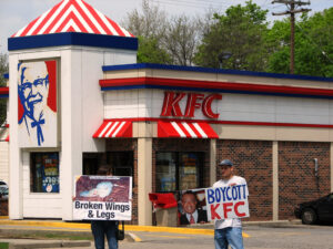 Conflict in Palestine and KFC's presence